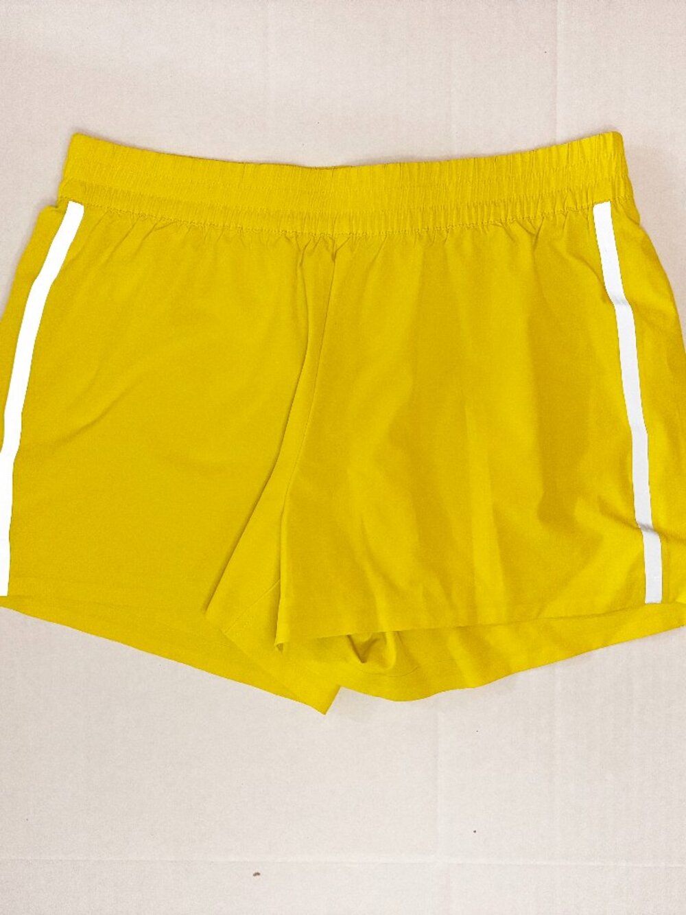 Outerknown Active Agility Athletic Reflecitve Shorts - XS - Electric Yellow